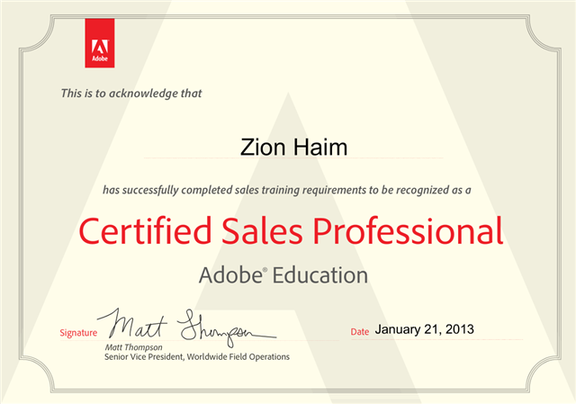 Adobe Certified Pro Education
